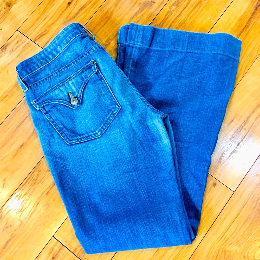 Hudson denim soft wide leg blue jeans 32 waist  preppy trending trouser …